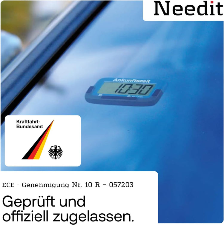 2x Park Micro – weltweit dünnste elektronische Parkscheibe mit offizieller Zulassung | Needit
