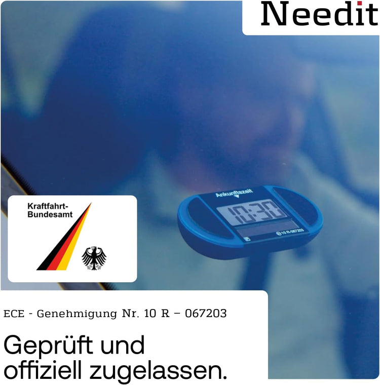 Park Lite Solar - Elektronische Parkscheibe - automatische Parkuhr für jedes Fahrzeug | Needit