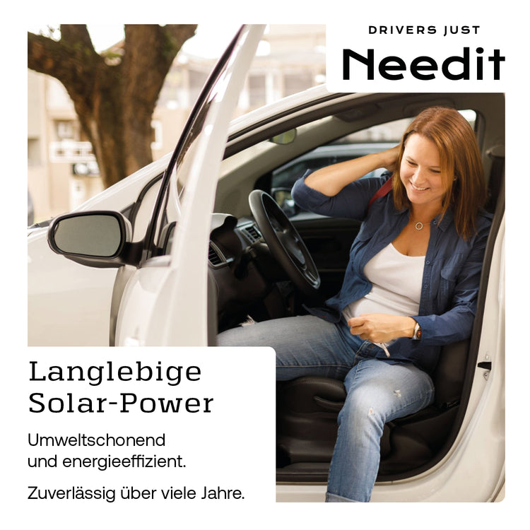 Park Micro Solar – weltweit dünnste, solarbetriebene Parkscheibe mit offizieller Zulassung | Needit