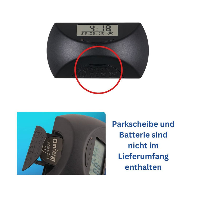Batteriehalter für elektronische Parkscheibe (Park Lite/ Park Mini/ Park Micro) - Tradora