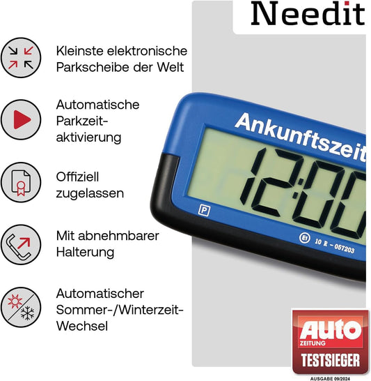 2x Park Micro – weltweit dünnste elektronische Parkscheibe mit offizieller Zulassung | Needit