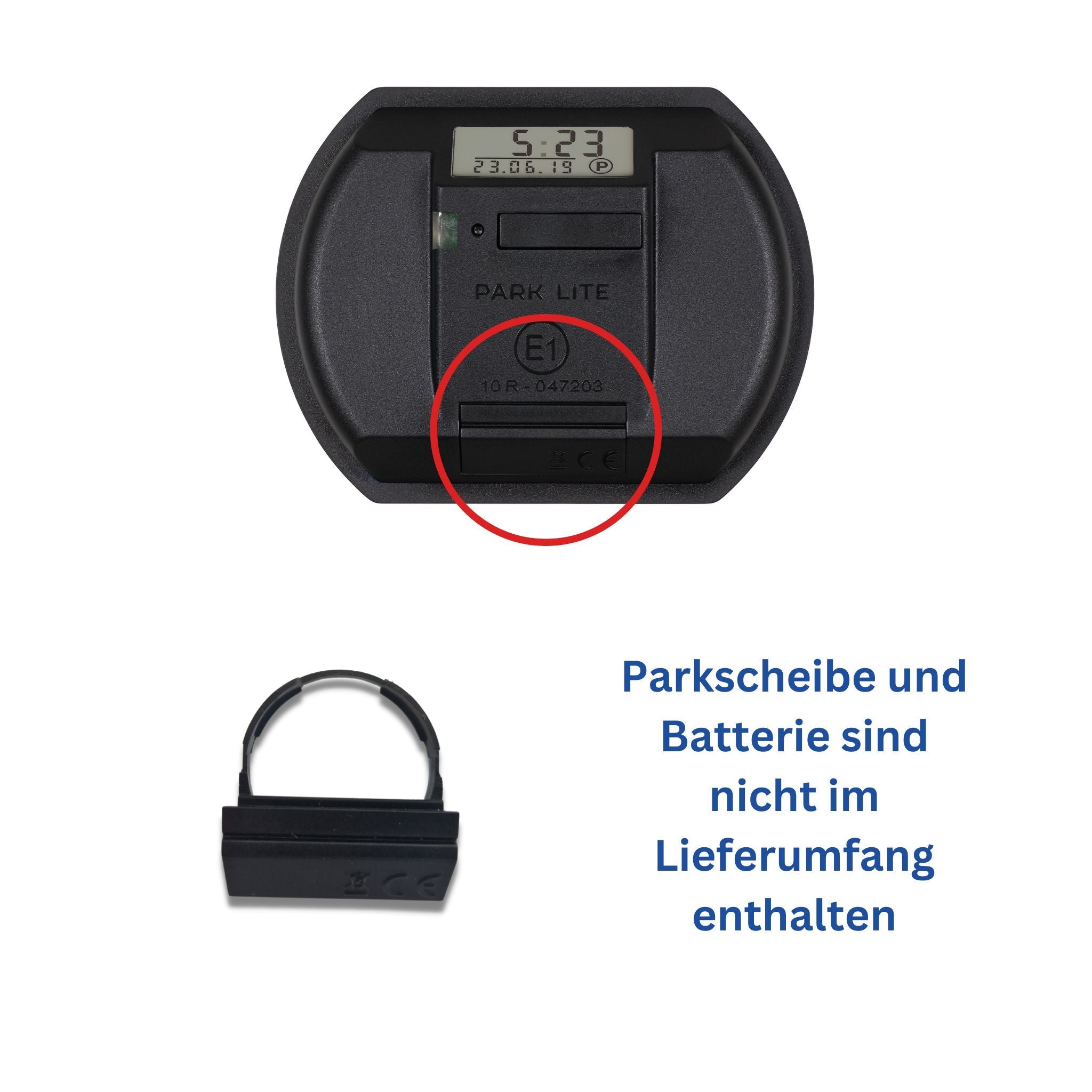 Batteriehalter für elektronische Parkscheibe (Park Lite/ Park Mini/ Pa